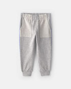 B&eacute;b&eacute; gar&ccedil;on - Ensemble 2 pi&egrave;ces haut et pantalon en jersey bouclette &agrave; imprim&eacute; &laquo;Hustle&raquo; - Gris, image 3 sur 6 diapositives