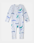 B&eacute;b&eacute; - Grenouill&egrave;re ajust&eacute;e &agrave; fermeture &agrave; glissi&egrave;re &agrave; deux sens PurelySoft, baleine - Bleu, image 2 sur 7 diapositives