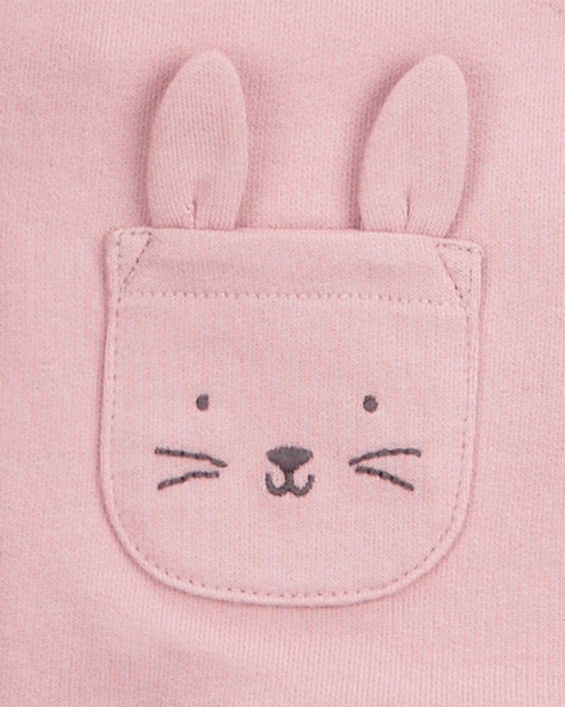 Baby Girl 3-Piece Bunny Little Vest Set, image 2 of 4 slides