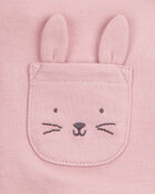 Baby Girl 3-Piece Bunny Little Vest Set, image 2 of 4 slides