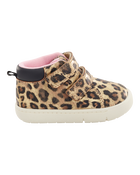  Every Step® First Walker Cheetah Print High-Top Sneakers, image 2 of 7 slides