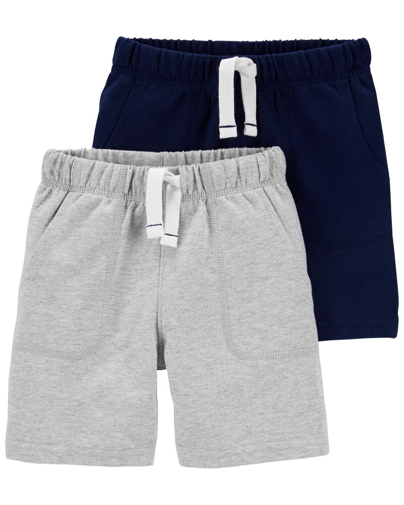 Navy/Grey 2-Pack French Terry Shorts