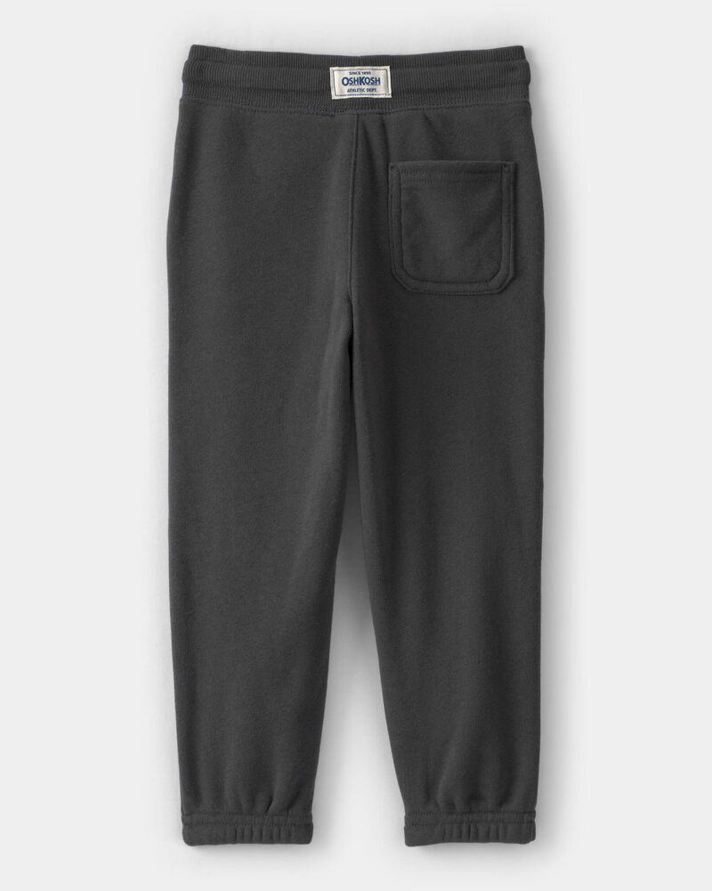 Toddler Boy Solid Fleece Drawstring Joggers, image 2 of 4 slides