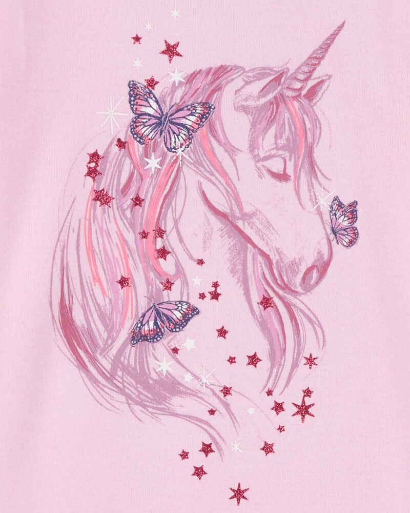 Kid 4-Piece Unicorn 100% Snug Fit Cotton Pyjamas, image 3 of 4 slides