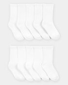 Boys 10-Pack Crew Socks, image 1 of 2 slides