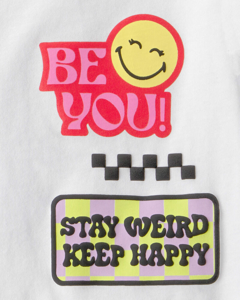 Toddler Girl Smileyworld Graphic Tee - White, image 3 of 4 slides