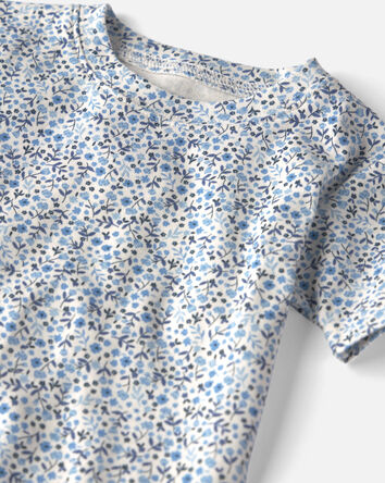 Toddler Girl 2-Piece Organic Cotton Pyjamas in Meadow Bloom, 