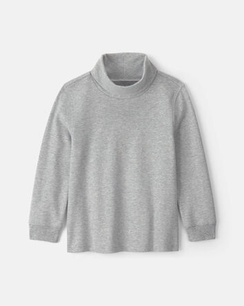 Boys Long-Sleeve Turtleneck - Grey, 