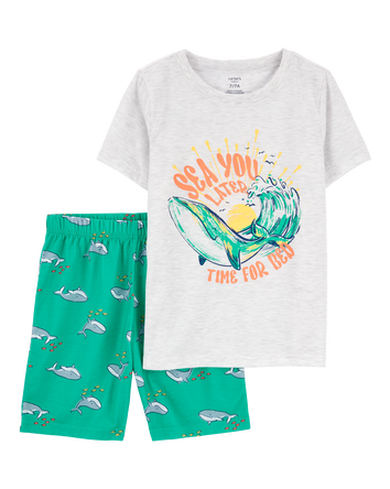 Kid 2-Piece Whale Loose Fit Pyjamas, 