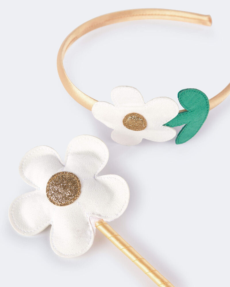 Toddler Girl Flower Headband & Wand Set, image 5 of 6 slides