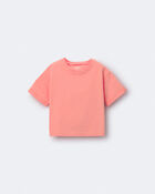 Toddler Rolled Cuff Tee - Orange, image 2 of 6 slides