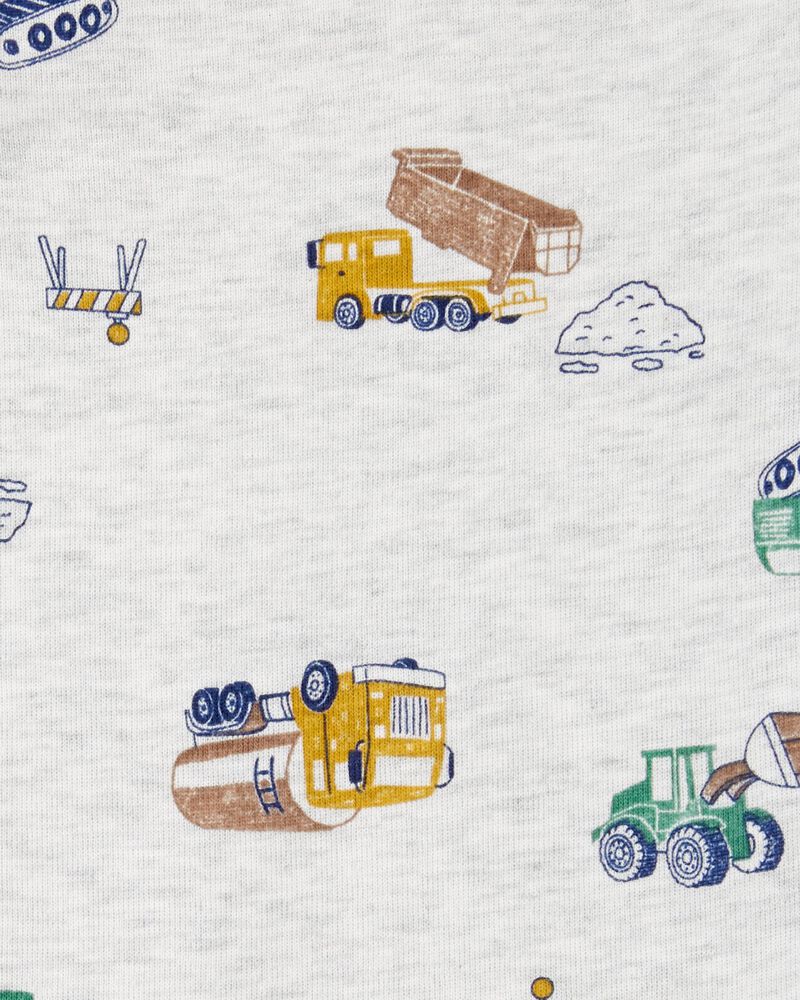 Baby 5-Pack Construction Short-Sleeve Bodysuits, image 2 of 8 slides