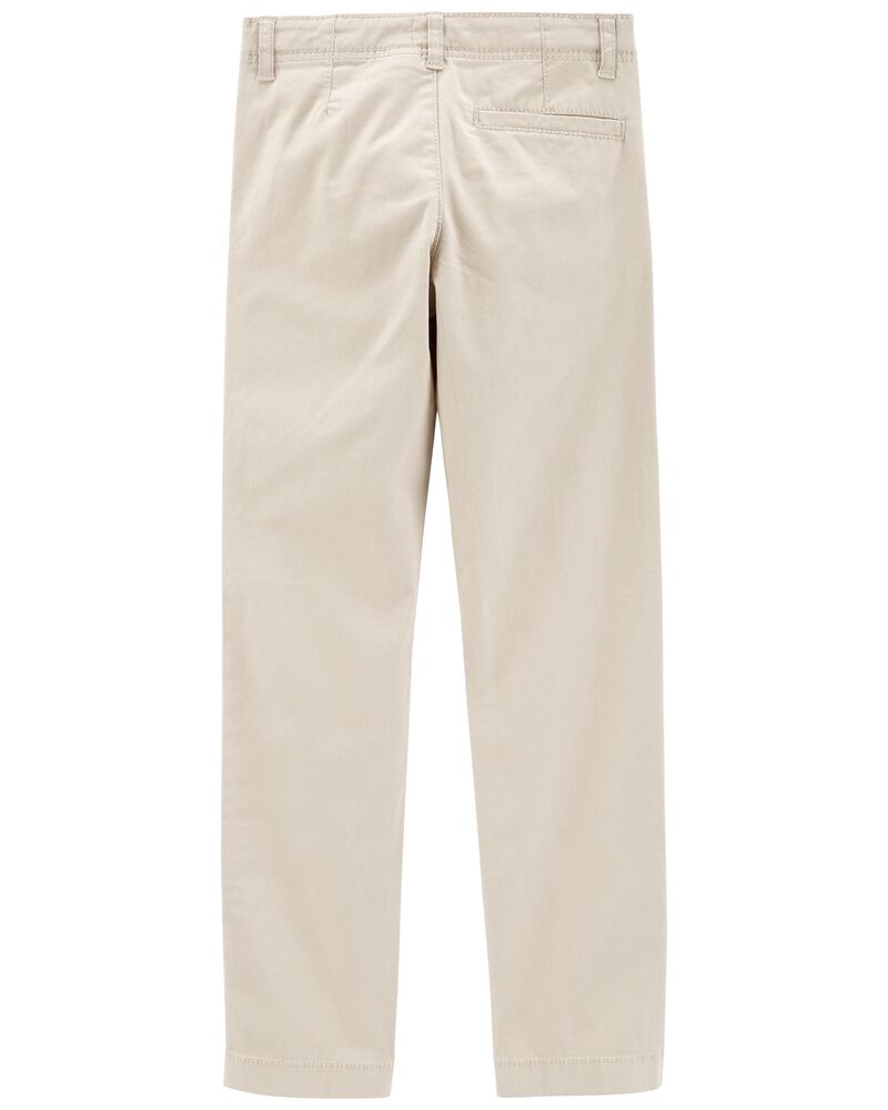 Boys Flat Front Chino Pants, image 2 of 3 slides