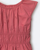 Tout-petit fille - Haut p&eacute;plum &agrave; taille &eacute;lastique - Bourgogne, image 6 sur 6 diapositives