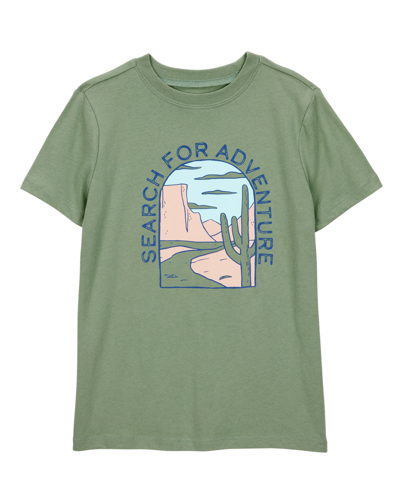 Kid Search For Adventure Short-Sleeve Graphic Tee - Green, image 1 of 3 slides