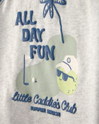 Tout-petit gar&ccedil;on - Ensemble 2 pi&egrave;ces short et haut &agrave; motif de golf &laquo;All Day Fun&raquo; - Gris/Bleu, image 3 sur 4 diapositives