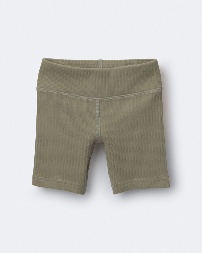 Toddler Girl Brooklyn Bike Shorts - Olive, image 1 of 3 slides