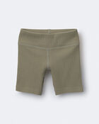Toddler Girl Brooklyn Bike Shorts - Olive, image 1 of 3 slides