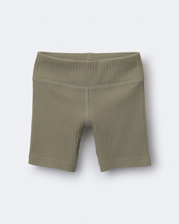 Toddler Girl Brooklyn Bike Shorts - Olive, 