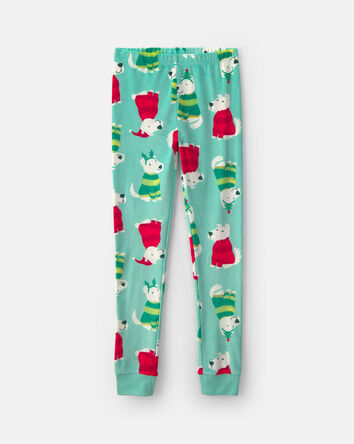 Jeune - Pyjama ajust&eacute; 2 pi&egrave;ces en DreamPlush &agrave; motif No&euml;l &ndash; Vert, 