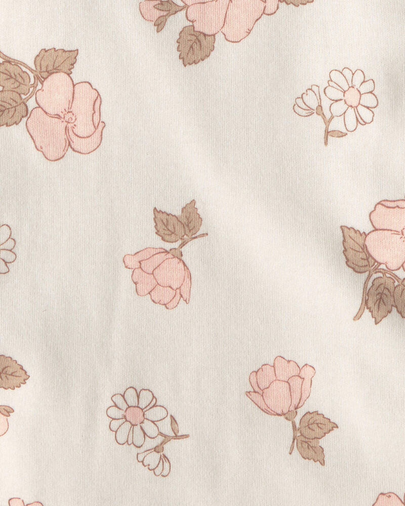 Baby Girl 4-Pack Floral Burp Cloths, image 2 of 4 slides