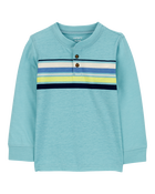 Toddler Striped Henley Tee, image 1 of 3 slides
