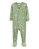 Baby 1-Piece Dog 100% Snug Fit Cotton Footie Pyjamas, image 1 of 4 slides
