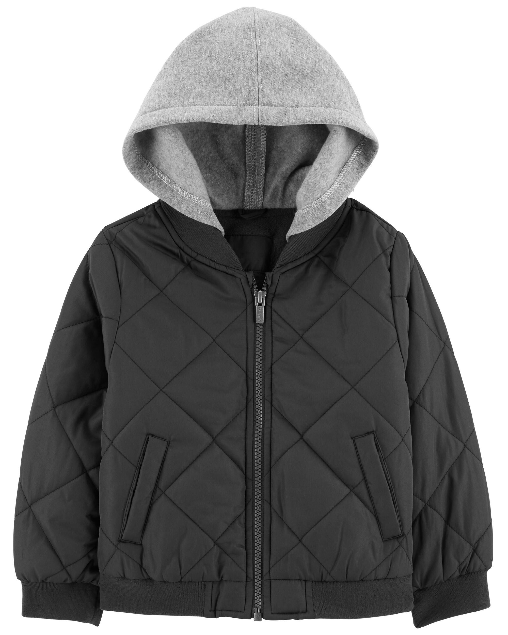 Fleece lined quilted jacket hotsell