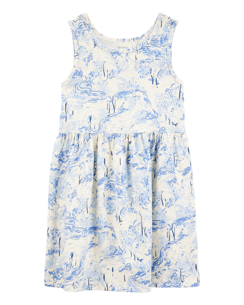 Kid Printed Tank Dress, image 1 of 4 slides