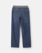 Boys Denim Pull-On Jeans - Medium Wash, image 2 of 5 slides