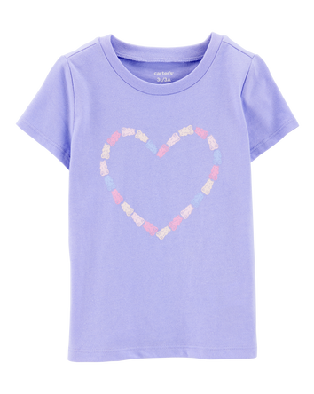 Toddler Gummy Bear Heart Graphic Tee, 