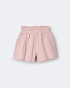 Toddler Girl Swing Short with Pockets - Rose, image 6 of 7 slides