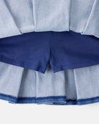 Kid Pull-On Denim Skort, image 2 of 4 slides