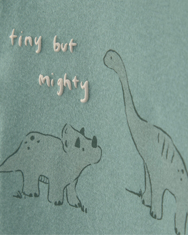 Baby Boy 4-Piece Dinosaur Outfit Set - Green/Ivory, image 2 of 8 slides