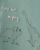 Baby Boy 4-Piece Dinosaur Outfit Set - Green/Ivory, image 2 of 8 slides