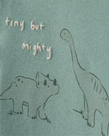 Baby Boy 4-Piece Dinosaur Outfit Set - Green/Ivory, 