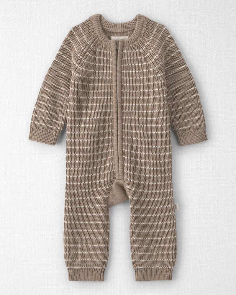 B&eacute;b&eacute; - Combinaison en tricot de coton biologique, image 1 sur 3 diapositives