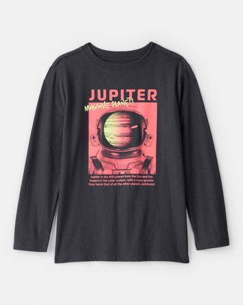 Boys Planet Long-Sleeve Graphic Tee - Black, 