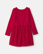 Filles - Robe manches longues en tulle &ndash; Rouge, image 1 sur 3 diapositives