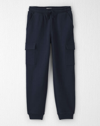 Gar&ccedil;ons - Pantalon cargo en jersey bouclette de coton biologique, 