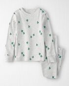 Toddler Organic Cotton Pyjamas in Lucky Clovers Print, image 1 of 4 slides