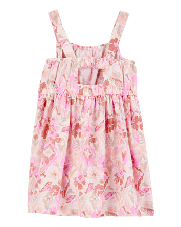 Toddler Floral Print Dress - Pink, 
