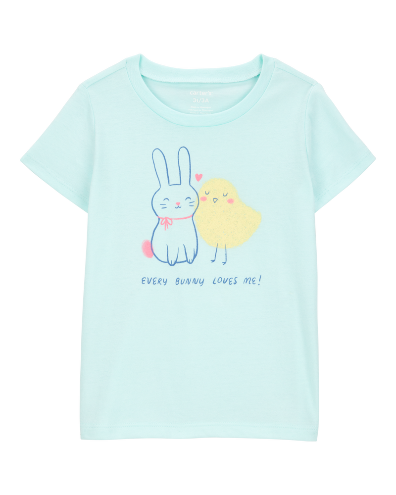 Toddler Easter Short-Sleeve Graphic Tee - Blue, image 1 of 3 slides