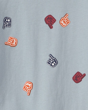 Toddler Boy Foam Finger Long-Sleeve Top - Blue, 