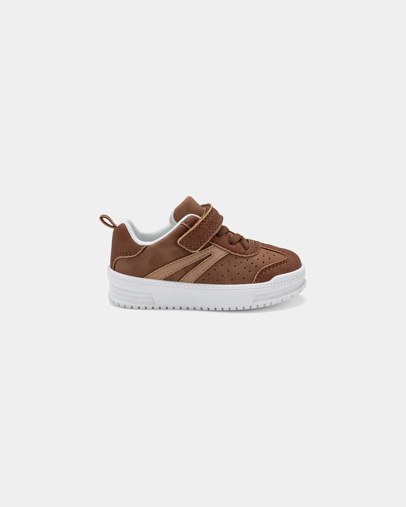 Tout-petit gar&ccedil;on - Chaussures d&eacute;contract&eacute;es de couleur unie - Brun, image 2 sur 6 diapositives