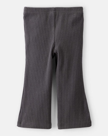 Bébé fille - Pantalon évasé en coton – Noir, 