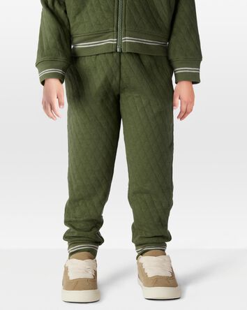Toddler Solid Cotton Blend Pants - Green, 