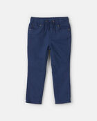Toddler Boy Pull-On Pants - Navy Blue, image 1 of 4 slides