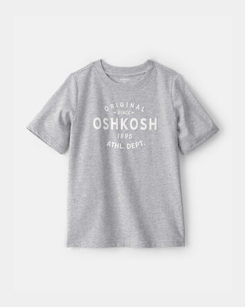 Gar&ccedil;ons - T-shirt &agrave; manches courtes &agrave; imprim&eacute; logo OskKosh - Bleu, 