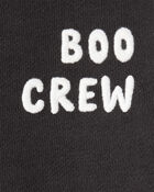 Baby Organic Cotton Boo Crew Bodysuit, image 3 of 5 slides